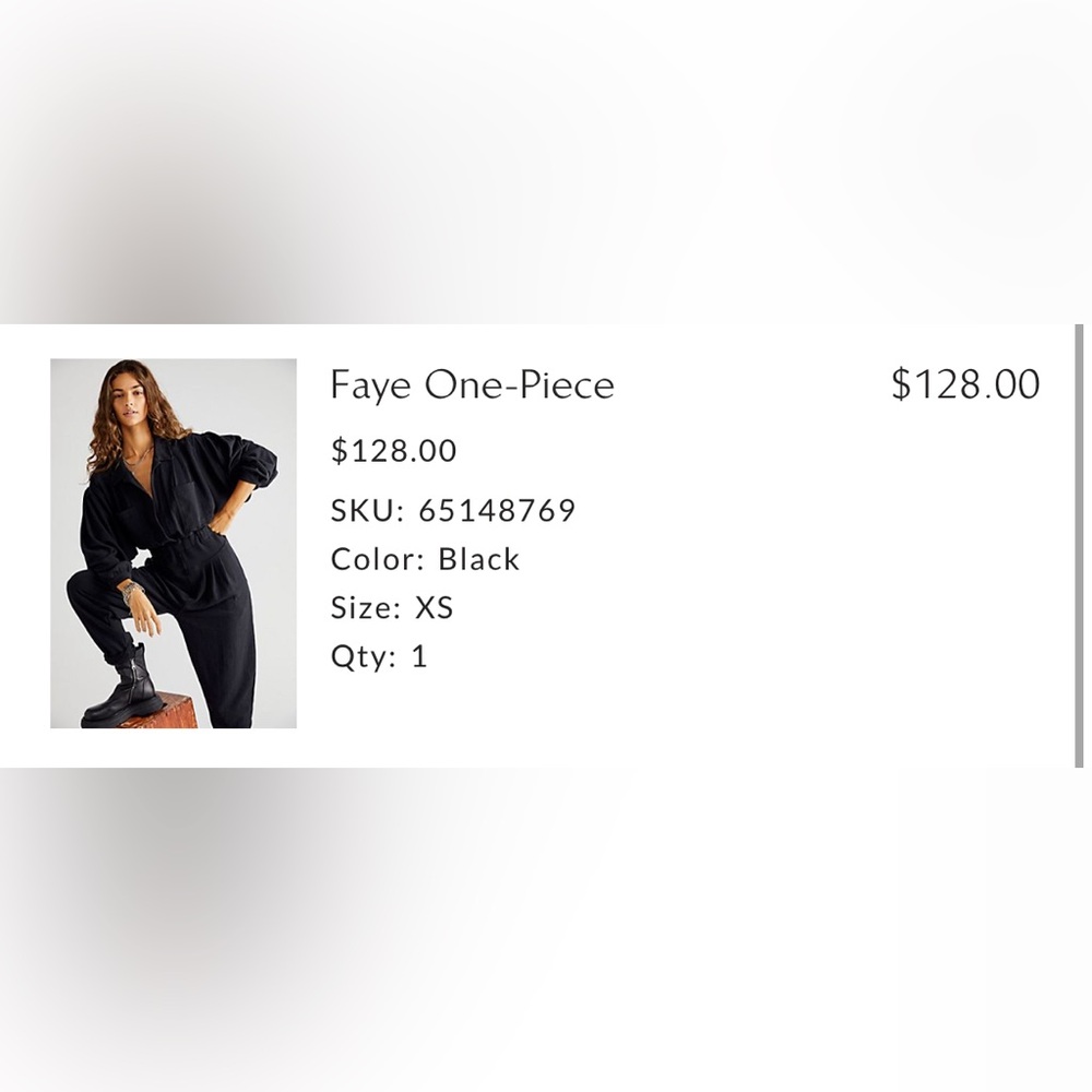 Free People - Faye Black Jumpsuit - Picture 2 of 5